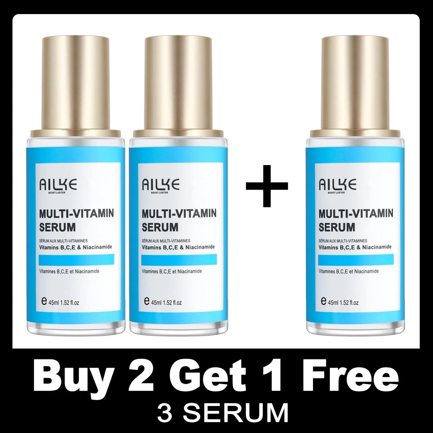 MultiVitamins Face Serum, Brightening, Moisturizing