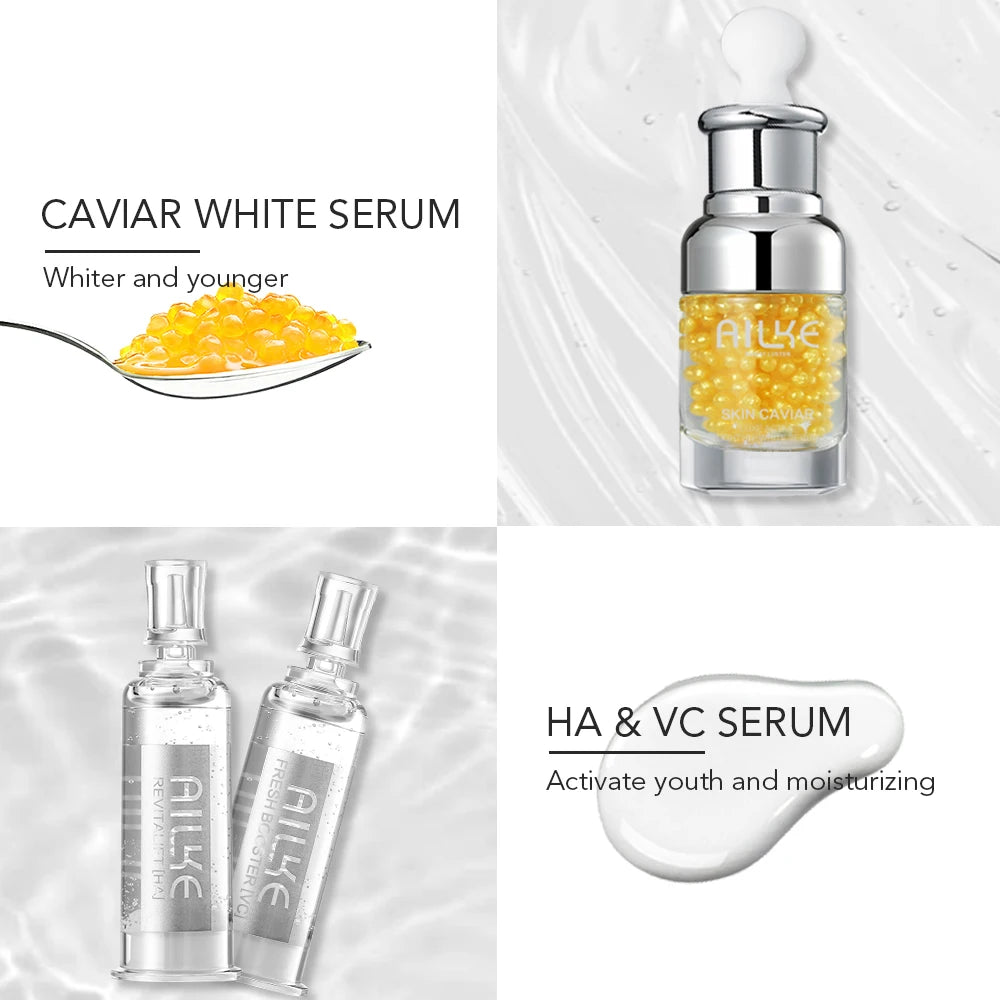 Caviar Extract Anti-Wrinkles and Brightening Skin Tone Face Care Set