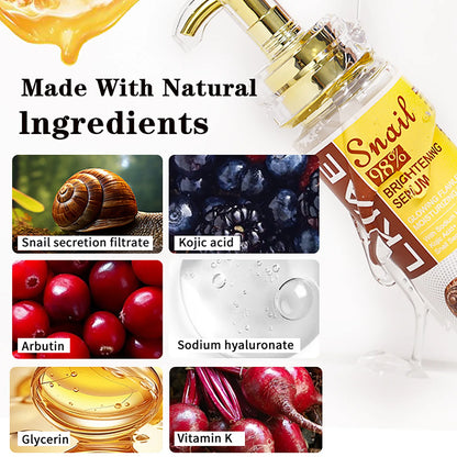 Natural Snail Brightening Face & Body Serum
