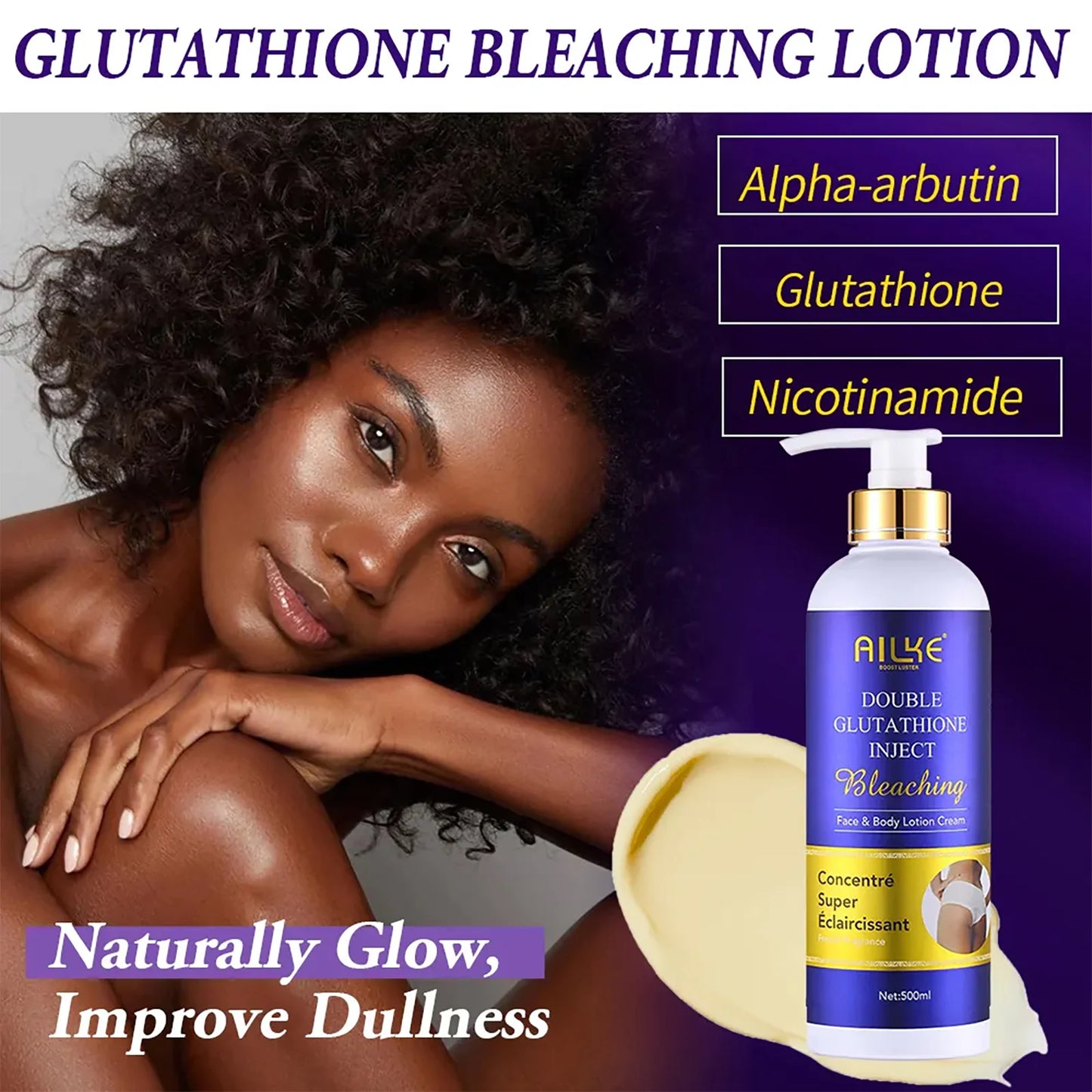 Lightening & Antioxidant Cream, Glutathione Body Lotion