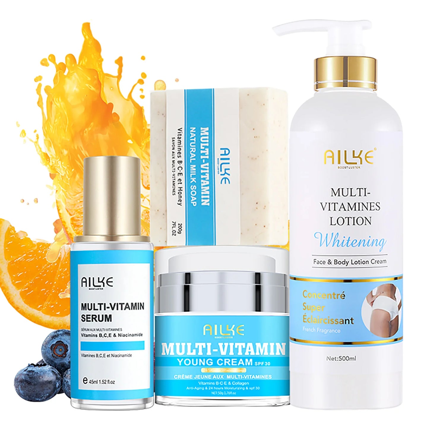 Multi-Vitamin Skin Care Set, Lightening, Brightening