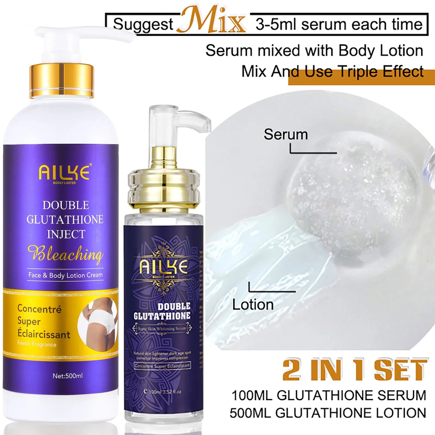 Lightening & Antioxidant Cream, Glutathione Body Lotion