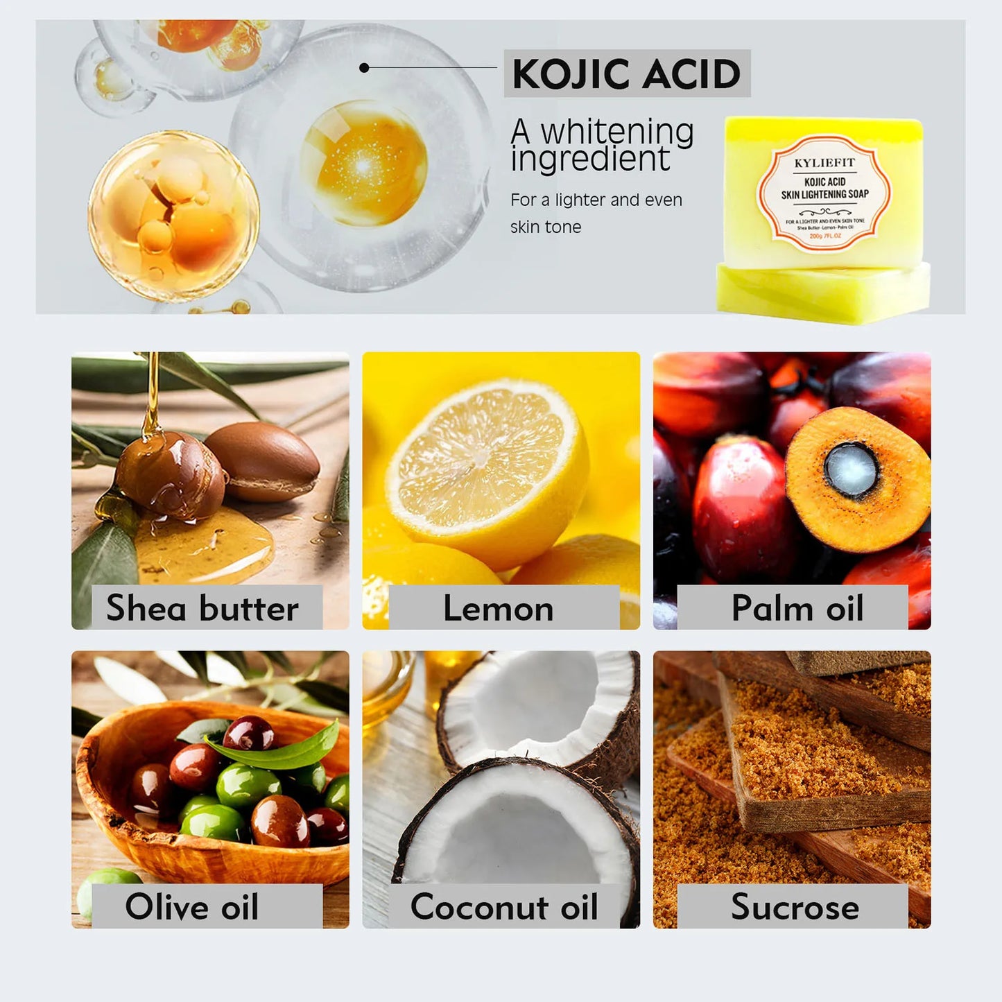 Kojic Acid Whitening & Dark Spot Remover Soap Bar