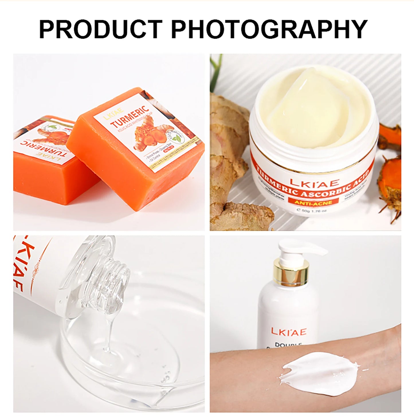 Natural Turmeric Whitening Skin Care Set