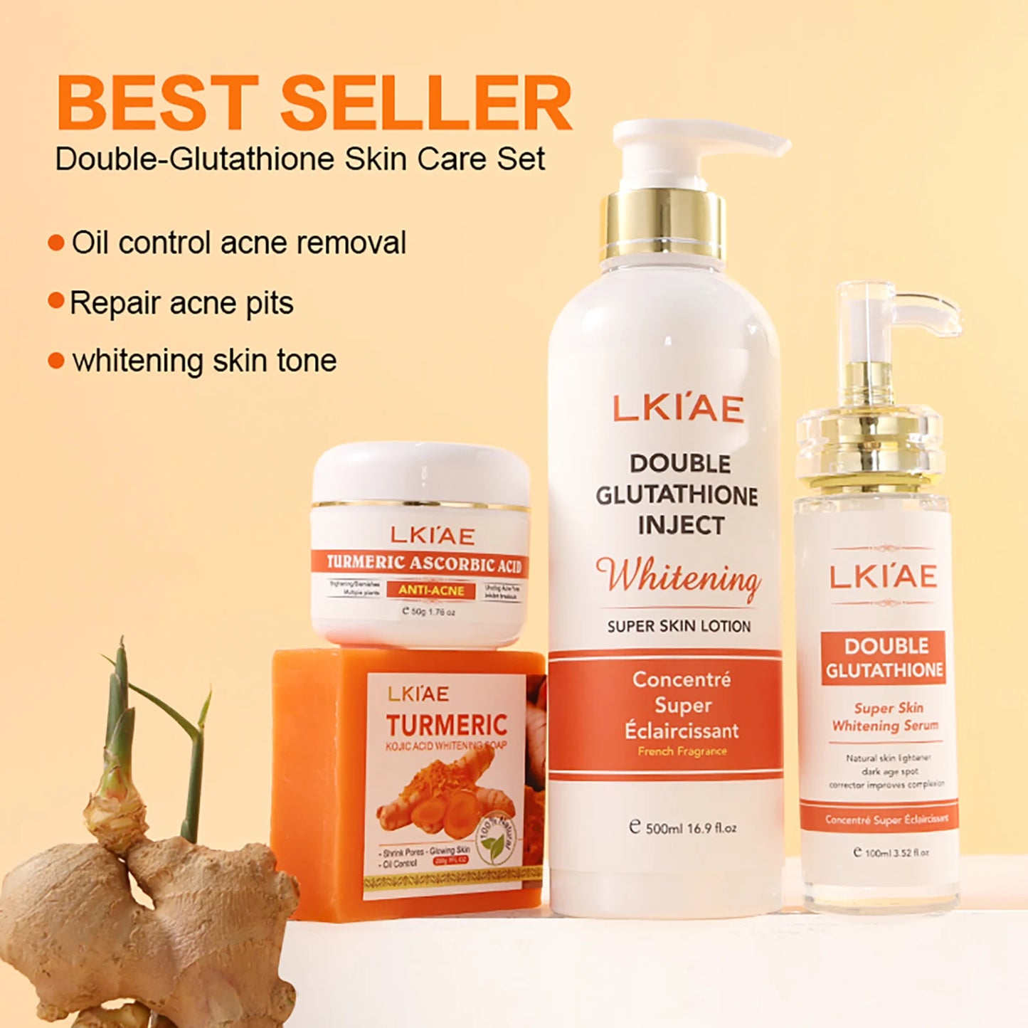 Natural Turmeric Whitening Skin Care Set