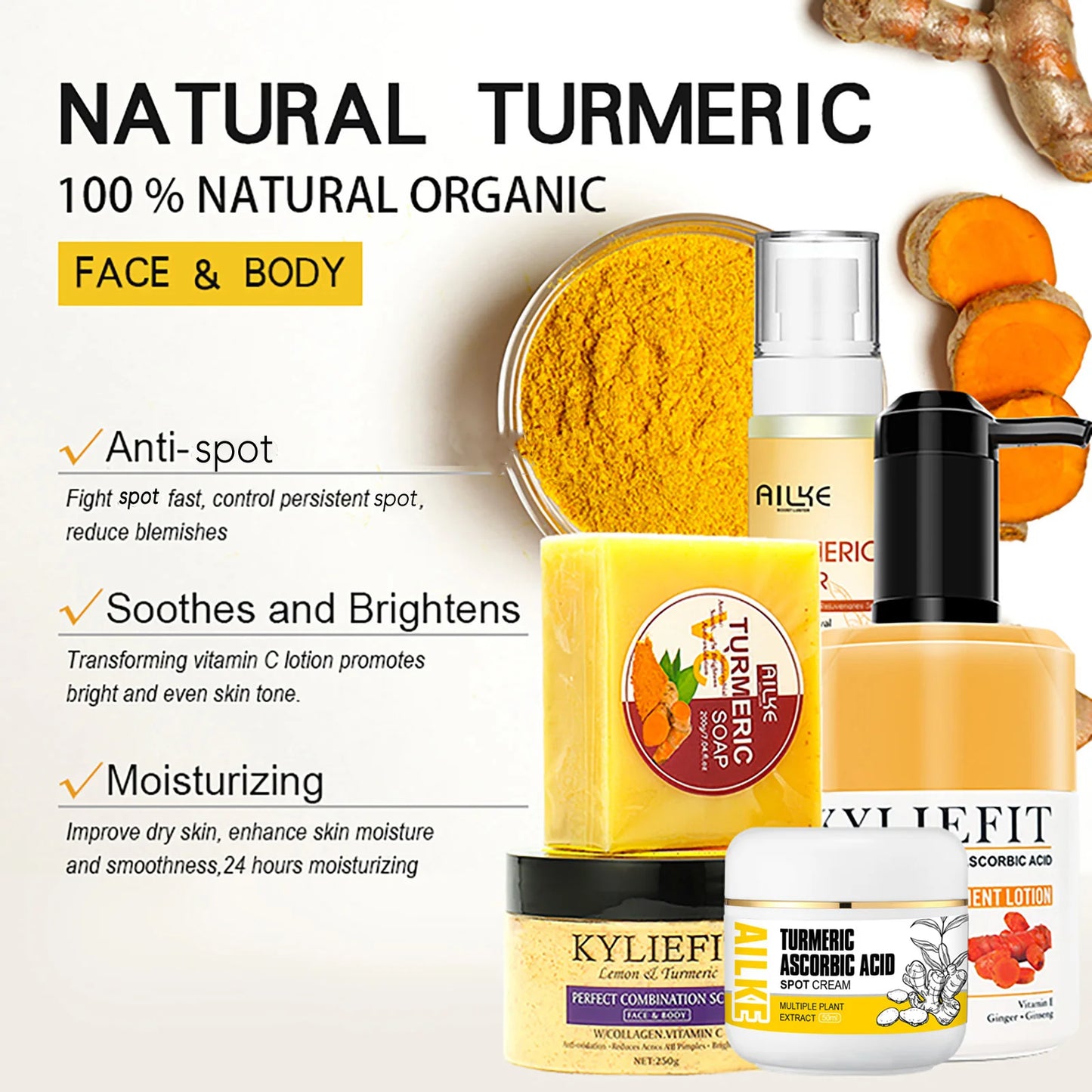 Natural Turmeric Skin Care Range