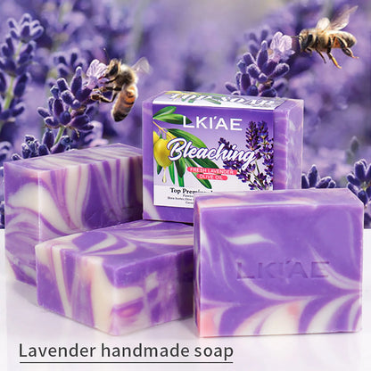 Fresh Lavender Oil Soap Bar, Whitening, Reduce Acne, Smooth Skin