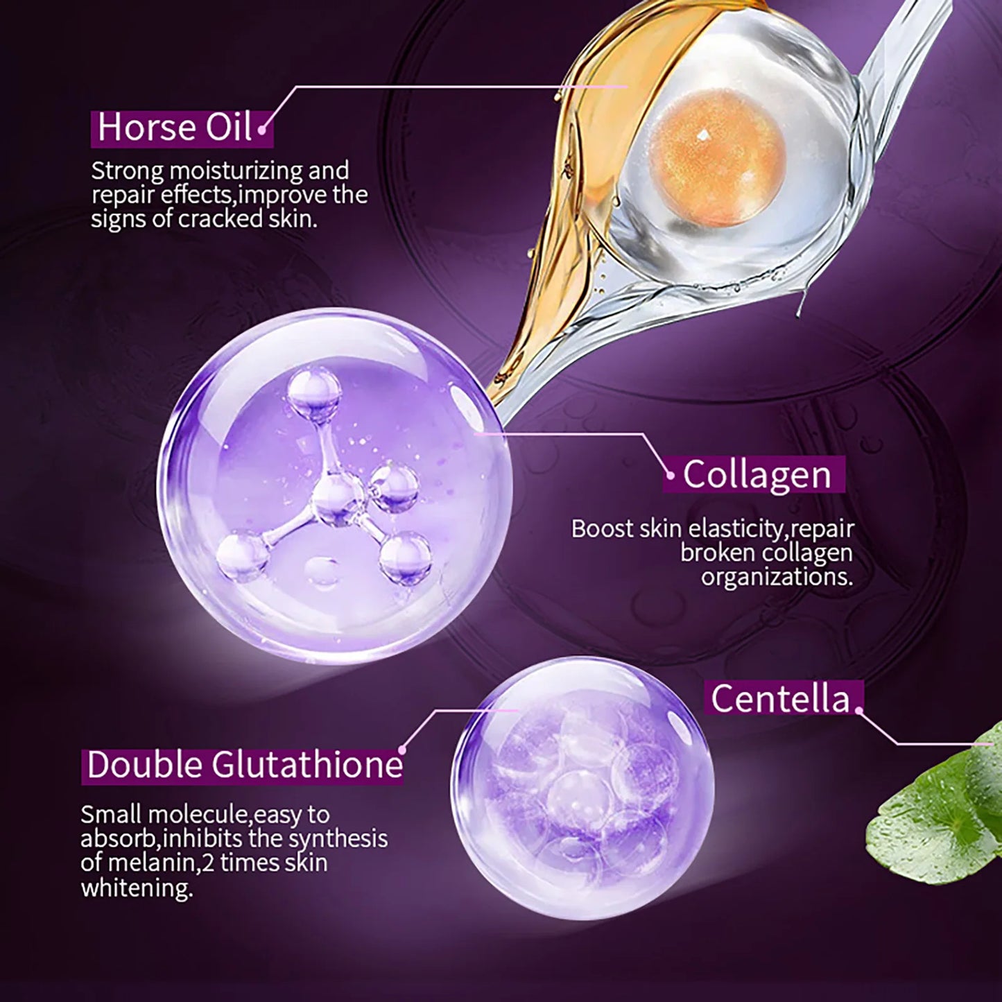 Brightening Cream, For Face Glutathione, 100ML/3.5oz